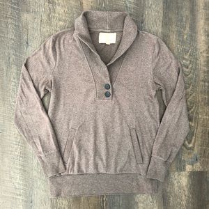 Banana Republic V-Neck Collared Sweatshirt - Wm M